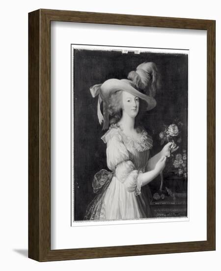Copy of a Portrait of Marie-Antoinette after 1783-Elisabeth Louise Vigee-LeBrun-Framed Giclee Print