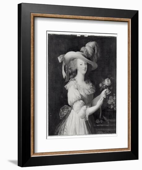 Copy of a Portrait of Marie-Antoinette after 1783-Elisabeth Louise Vigee-LeBrun-Framed Giclee Print