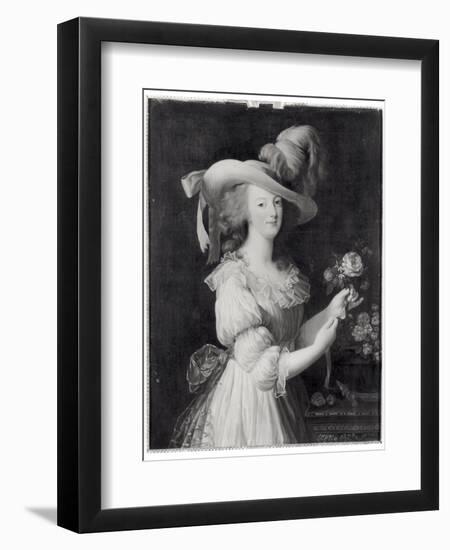 Copy of a Portrait of Marie-Antoinette after 1783-Elisabeth Louise Vigee-LeBrun-Framed Giclee Print