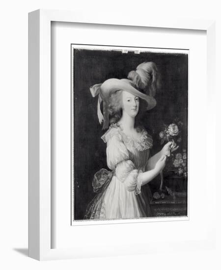 Copy of a Portrait of Marie-Antoinette after 1783-Elisabeth Louise Vigee-LeBrun-Framed Giclee Print