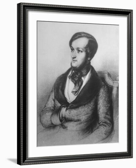 Copy of Portrait of German Composer and Poet Richard Wagner, from Life During His Stay in Paris-null-Framed Photographic Print