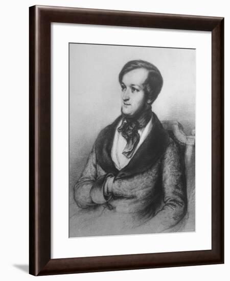 Copy of Portrait of German Composer and Poet Richard Wagner, from Life During His Stay in Paris-null-Framed Photographic Print