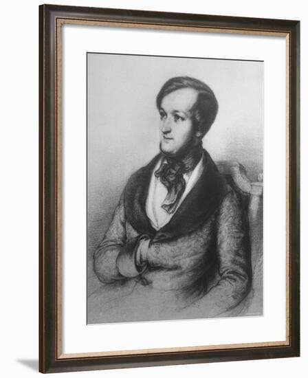 Copy of Portrait of German Composer and Poet Richard Wagner, from Life During His Stay in Paris-null-Framed Photographic Print