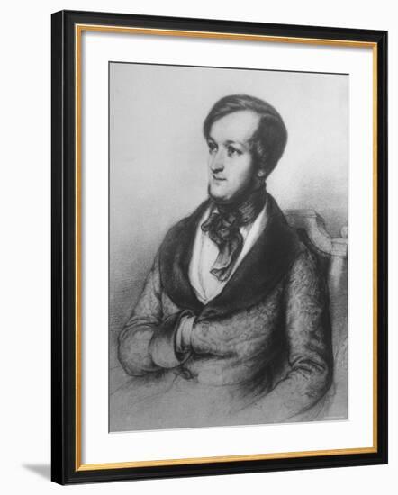 Copy of Portrait of German Composer and Poet Richard Wagner, from Life During His Stay in Paris-null-Framed Photographic Print