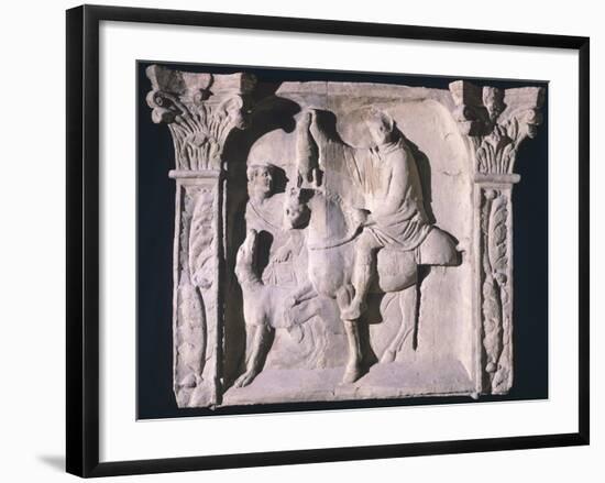 Copy of Relief Depicting Figures Returning from Hunting, from Trier, Germany-null-Framed Giclee Print