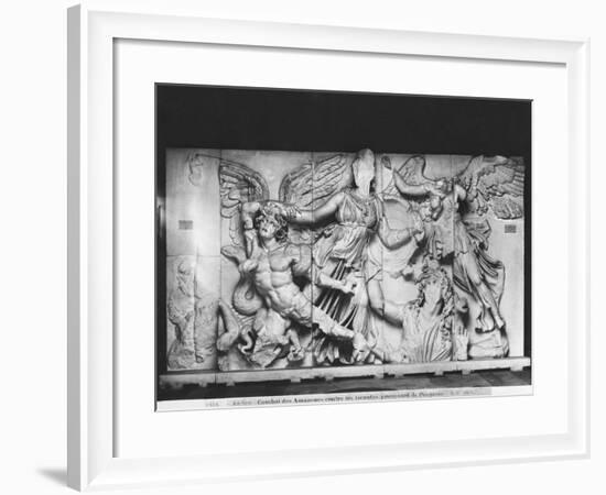 Copy of the Great Altar of Zeus and Athena, from Pergamon, c.180-160BC-null-Framed Giclee Print