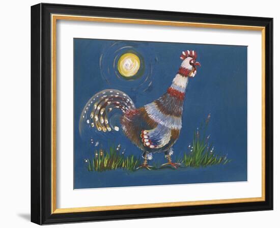 Coq À L'aube-Anne Cote-Framed Giclee Print