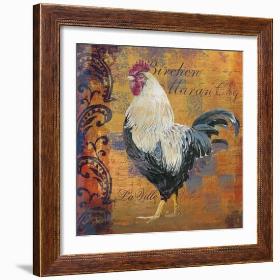 Coq Motifs III-null-Framed Giclee Print