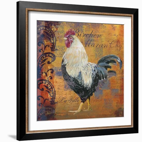 Coq Motifs III-null-Framed Giclee Print