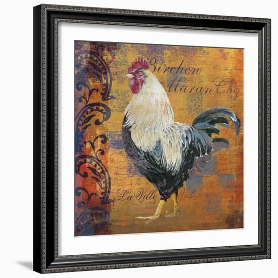 Coq Motifs III-null-Framed Giclee Print