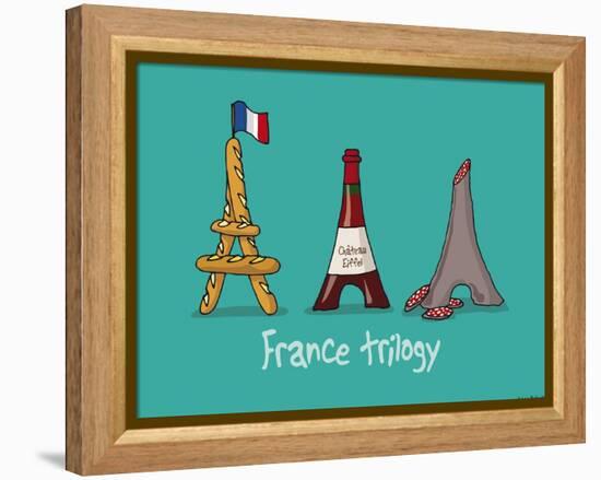 Coq-Ô-Rico -France trilogy-Sylvain Bichicchi-Framed Stretched Canvas