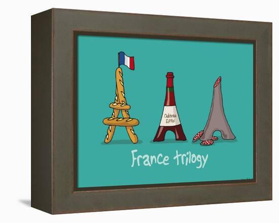 Coq-Ô-Rico -France trilogy-Sylvain Bichicchi-Framed Stretched Canvas