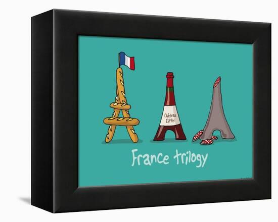 Coq-Ô-Rico -France trilogy-Sylvain Bichicchi-Framed Stretched Canvas