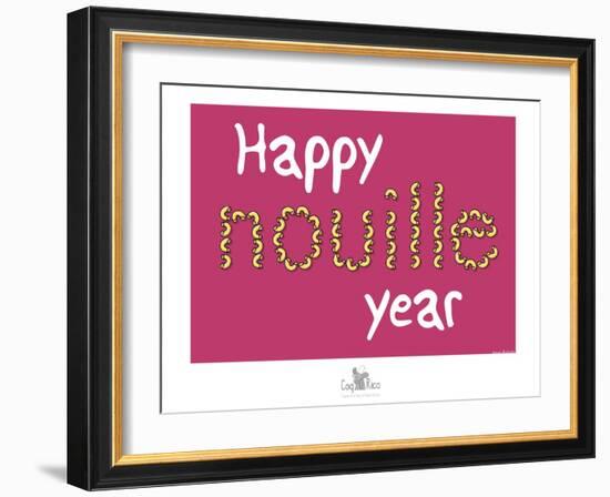 Coq-Ô-Rico - Happy nouille year-Sylvain Bichicchi-Framed Art Print