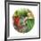 Coquelicot Circle-Florence Delva-Framed Giclee Print