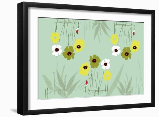 Coquelicot Vert-Anne Cote-Framed Giclee Print