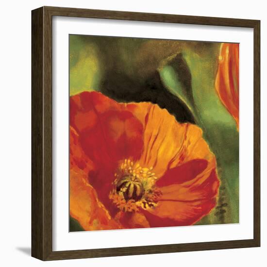 Coquelicots dans le soleil 2-Pierre Viollet-Framed Art Print