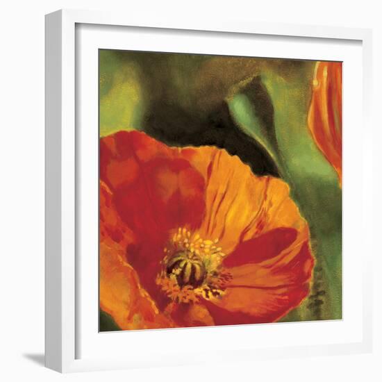 Coquelicots dans le soleil 2-Pierre Viollet-Framed Art Print