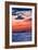 Coquet Island Red Sky-Mark Sunderland-Framed Photographic Print