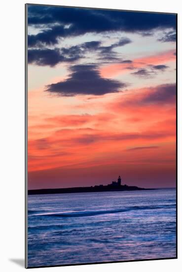 Coquet Island Red Sky-Mark Sunderland-Mounted Photographic Print