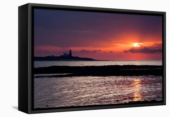 Coquet Island Sunrise-Mark Sunderland-Framed Premier Image Canvas