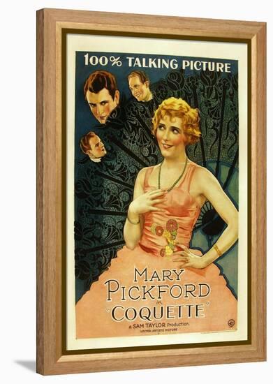 Coquette, Matt Moore, Johnny Mack Brown, Mary Pickford, 1929-null-Framed Stretched Canvas