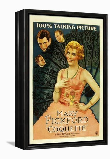 Coquette, Matt Moore, Johnny Mack Brown, Mary Pickford, 1929-null-Framed Stretched Canvas