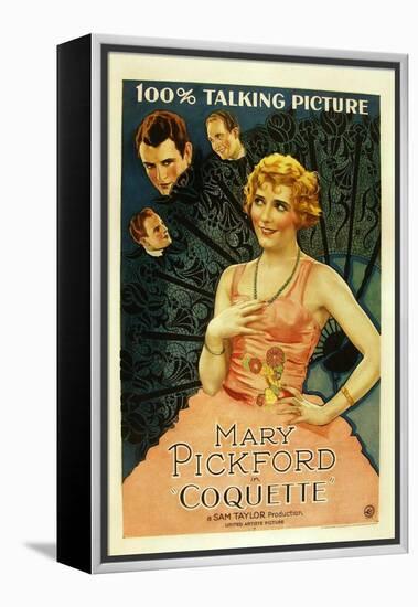 Coquette, Matt Moore, Johnny Mack Brown, Mary Pickford, 1929-null-Framed Stretched Canvas