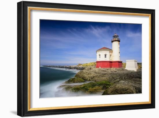 Coquille River Light-Michael Blanchette Photography-Framed Premium Giclee Print