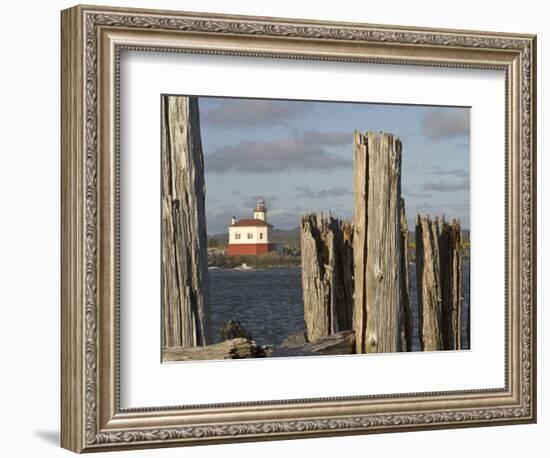 Coquille River Lighthouse, Bandon, Oregon, USA-William Sutton-Framed Photographic Print
