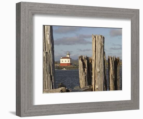 Coquille River Lighthouse, Bandon, Oregon, USA-William Sutton-Framed Photographic Print