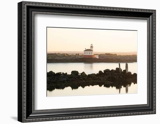 Coquille River Lighthouse-Richard Wong-Framed Photographic Print