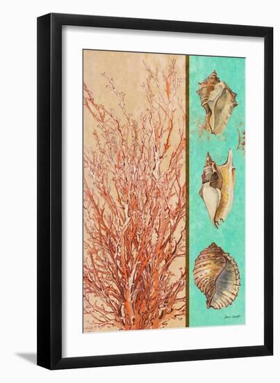 Coral and Sea Shells I-Lanie Loreth-Framed Art Print