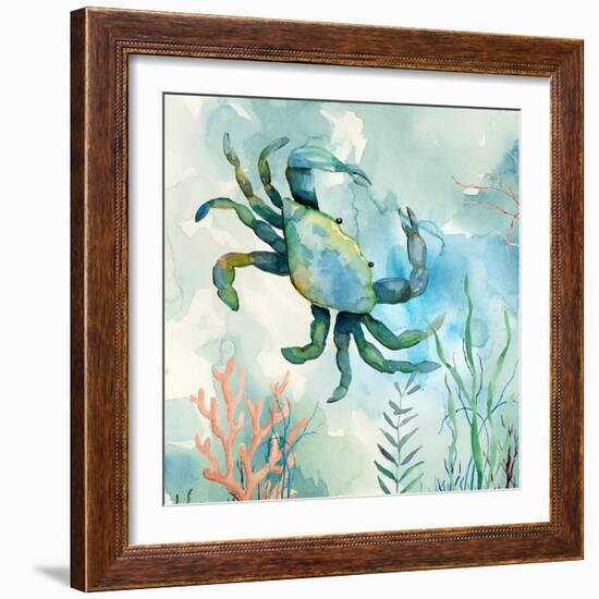 Coral Bay Crab-null-Framed Premium Giclee Print