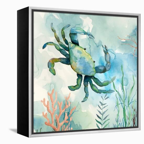 Coral Bay Crab-null-Framed Stretched Canvas