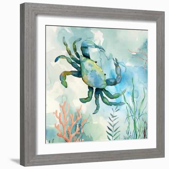 Coral Bay Crab-null-Framed Art Print