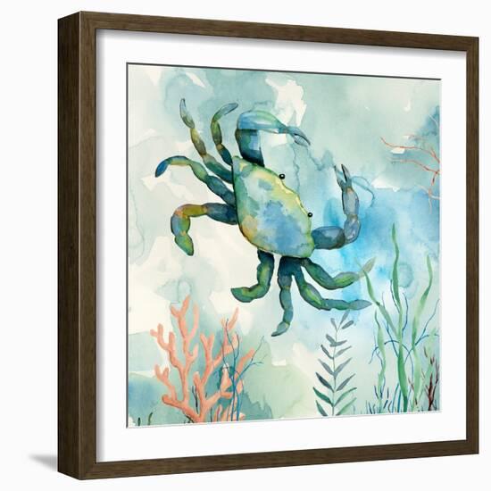 Coral Bay Crab-null-Framed Art Print