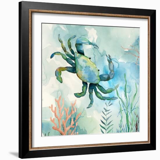 Coral Bay Crab-null-Framed Art Print