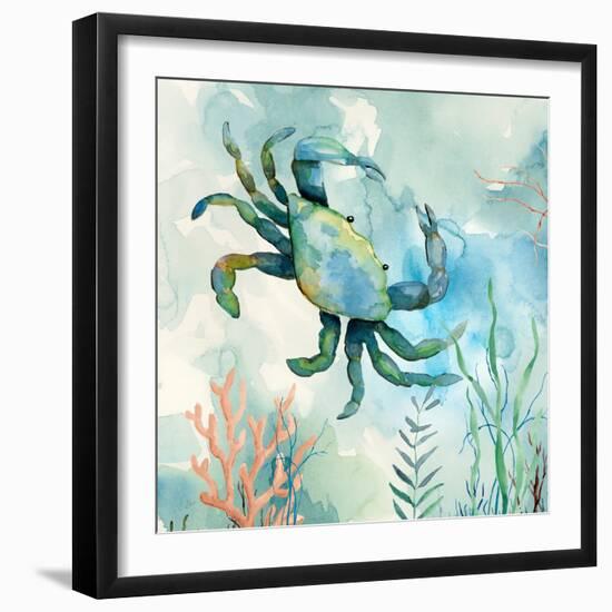 Coral Bay Crab-null-Framed Art Print