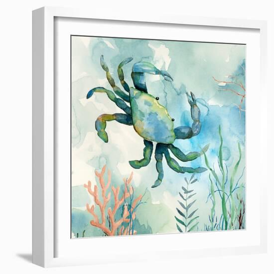 Coral Bay Crab-null-Framed Art Print