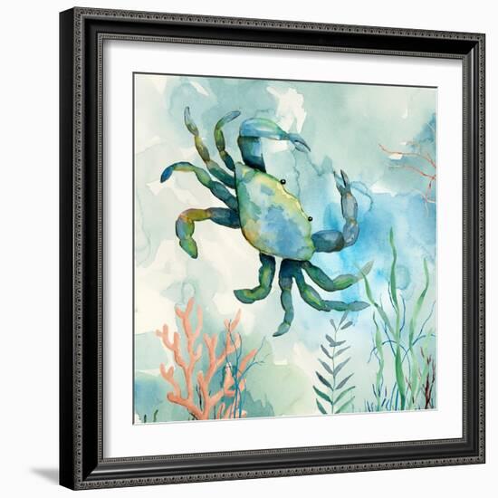 Coral Bay Crab-null-Framed Art Print