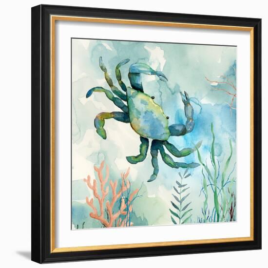 Coral Bay Crab-null-Framed Art Print