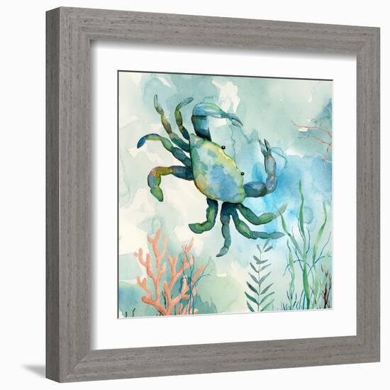 Coral Bay Crab-null-Framed Art Print