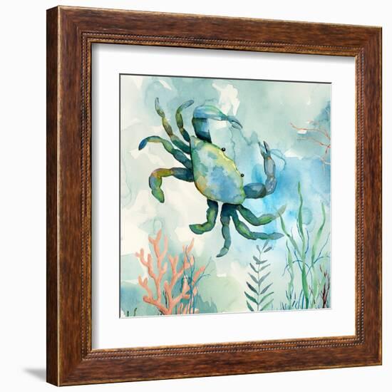 Coral Bay Crab-null-Framed Art Print