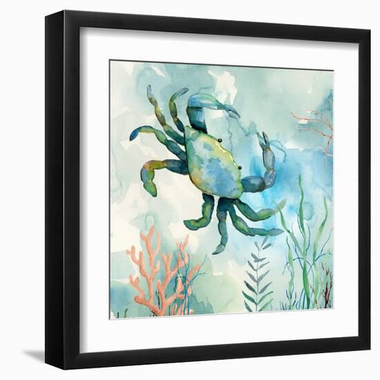 Coral Bay Crab-null-Framed Art Print