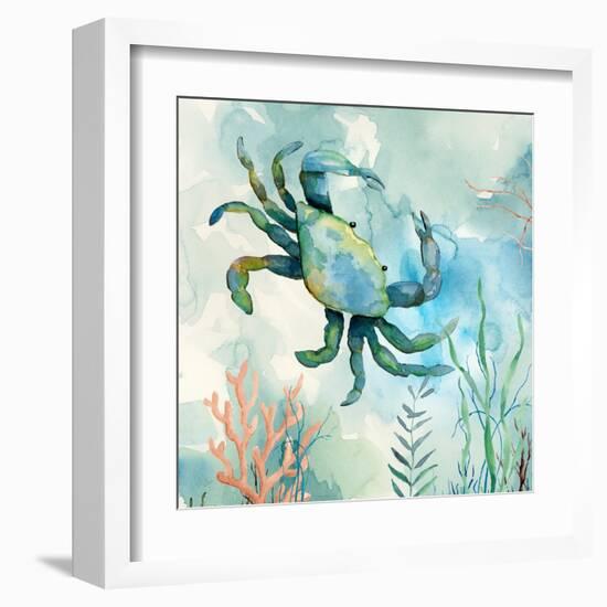 Coral Bay Crab-null-Framed Art Print