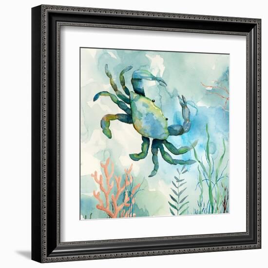 Coral Bay Crab-null-Framed Art Print
