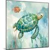 Coral Bay Sea Turtle I-null-Mounted Art Print