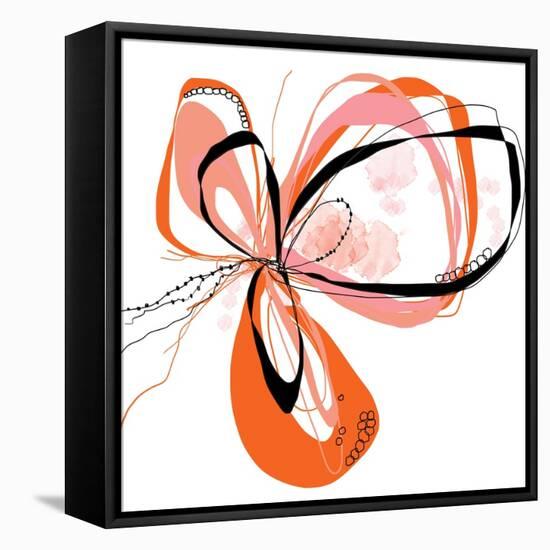 Coral Bloom-Jan Weiss-Framed Stretched Canvas