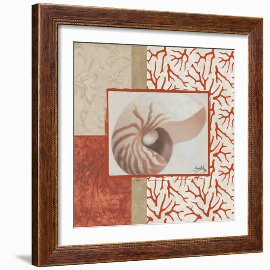 Coral Branch I-Elizabeth Medley-Framed Art Print